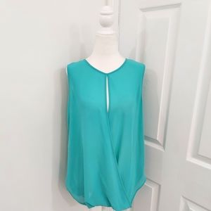 Lost April Teal Top